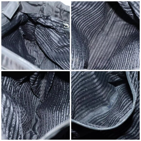 PRADA Tote Bag Nylon Black Auth - Picture 15 of 16